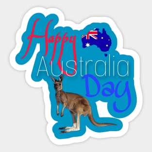 happy Australia Sticker